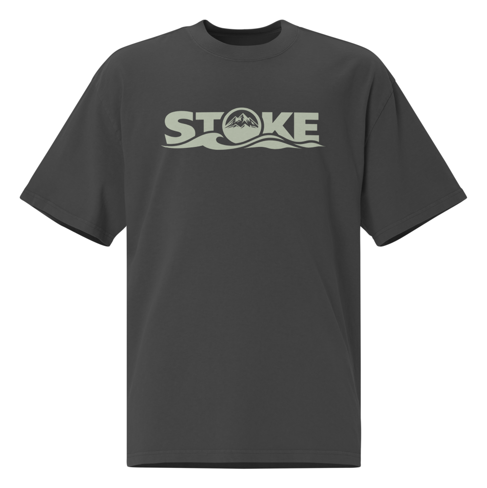 STOKE Heavyweight Trail Tee in Faded Black