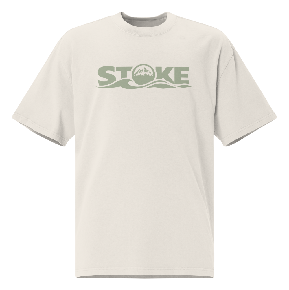 STOKE Heavyweight Trail Tee in Faded Bone