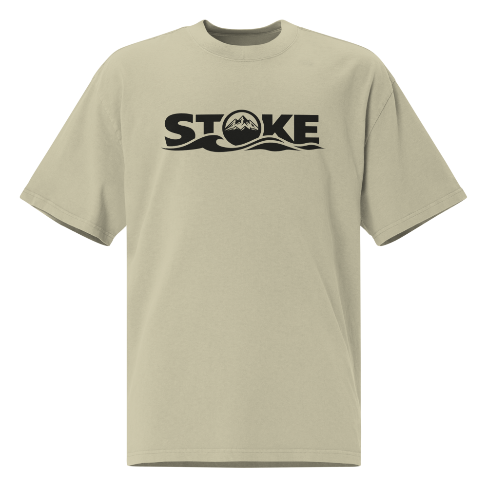 STOKE Heavyweight Trail Tee in Faded Eucalyptus