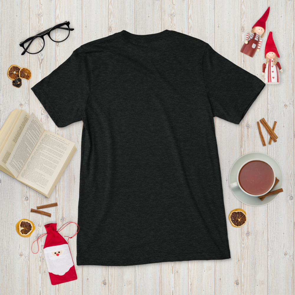 STOKE Trail Light Tee in Charcoal-Black Triblend back view