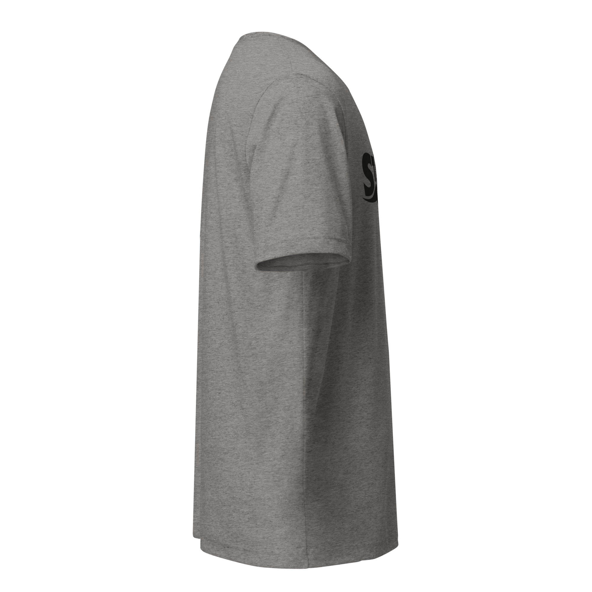 STOKE Trail Light Tee in Grey Triblend right view